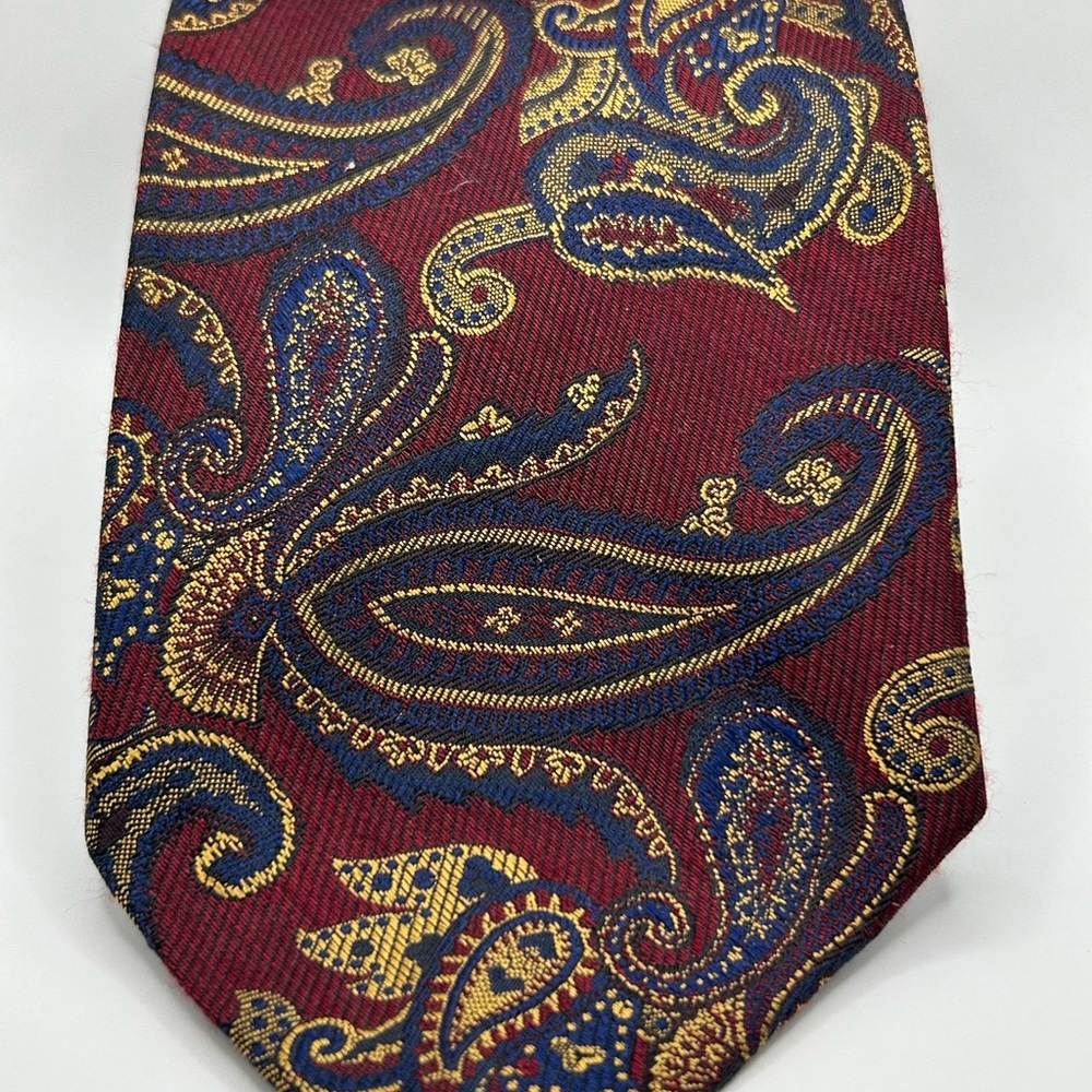 Robert Talbott cashmere Paisley Patterned Tie in … - image 1